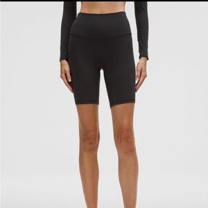 Lululemon align 6” Black High-Waisted Shorts - size 10